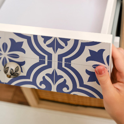 Revêtement adhésif pour meuble Motif bleu
