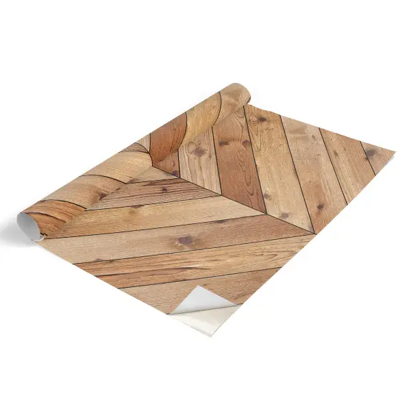 Revêtement adhésif pour meuble parquet à chevrons