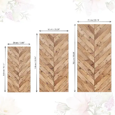 Revêtement adhésif pour meuble parquet à chevrons