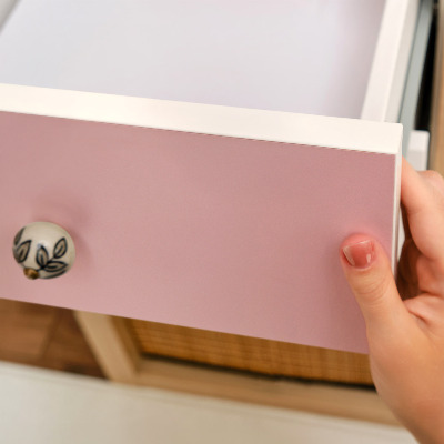 Adhésif pour meuble rose clair