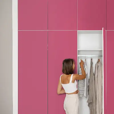 Papier adhésif pour meuble Rose énergétique