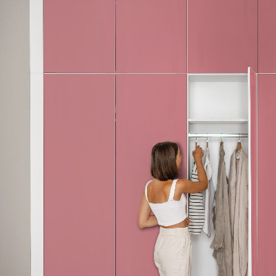 Revêtement adhésif pour meuble couleur saumon