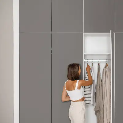 Film adhésif décoratif pour meuble Gris foncé