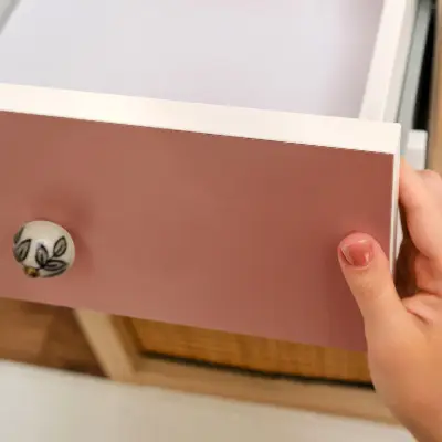 Papier peint adhésif pour meuble Couleur brique