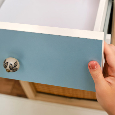 Papier peint adhésif pour meuble Couleur bleue