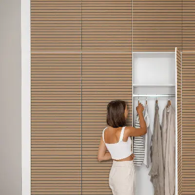 Papier peint adhésif pour meuble planches de bois