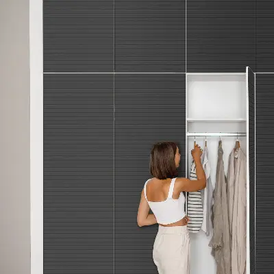 Adhésif pour meuble Texture noire