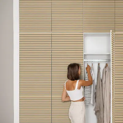 Revêtement adhésif pour meuble lattes de bois