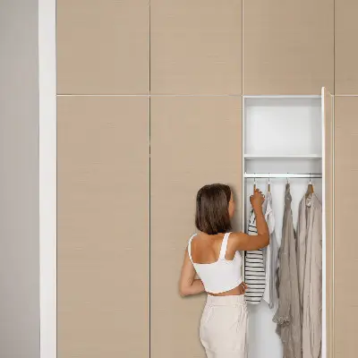 Revêtement adhésif pour meuble Fond beige