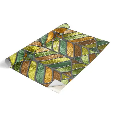 Film adhésif décoratif pour meuble Feuilles de vitrail