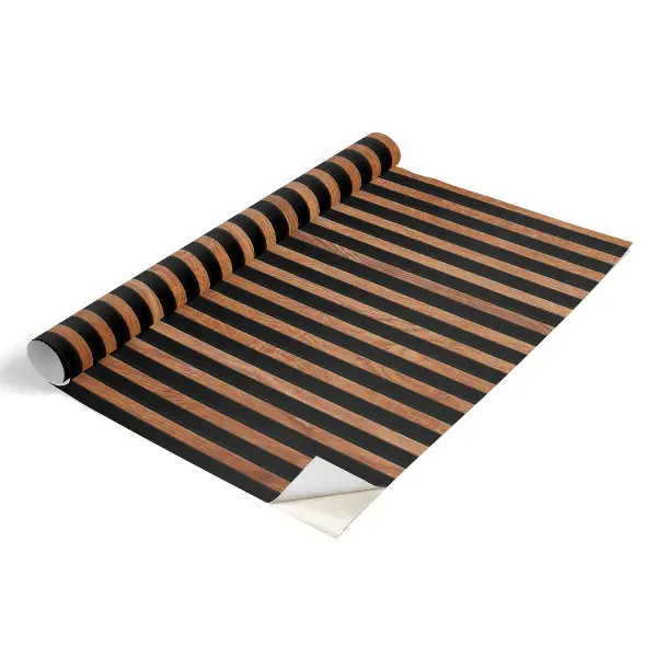 Papier peint adhésif pour meuble lattes de bois