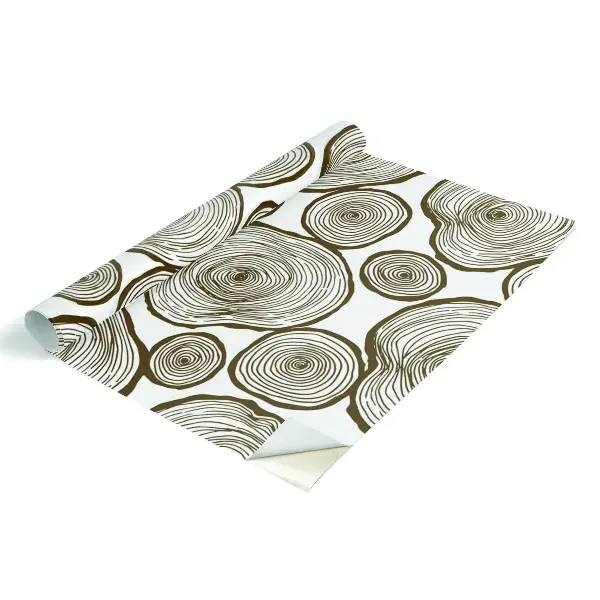 Papier adhésif pour meuble cercles en bois