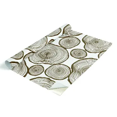 Papier adhésif pour meuble cercles en bois