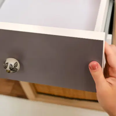 Papier adhésif pour meuble Brun délavé
