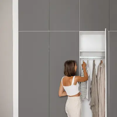 Revêtement adhésif pour meuble Gris foncé