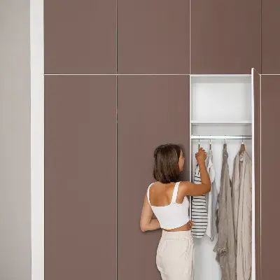 Film adhésif décoratif pour meuble Couleur brune