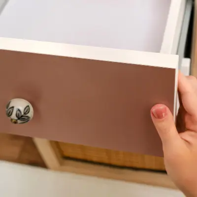 Papier peint adhésif pour meuble orange foncé