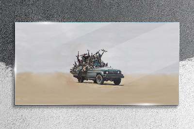 Tableau sur verre La guerre de Banksy