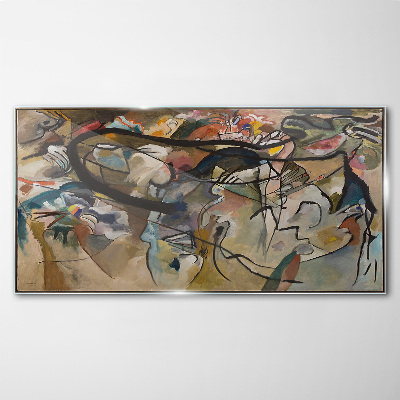 Tableau imprimé sur verre Composition V Kandinsky