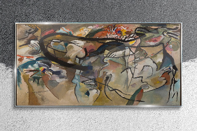 Tableau imprimé sur verre Composition V Kandinsky