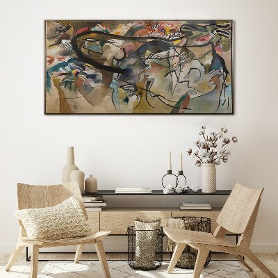 Tableau imprimé sur verre Composition V Kandinsky