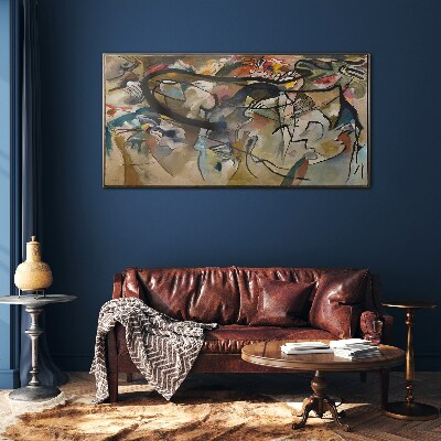 Tableau imprimé sur verre Composition V Kandinsky