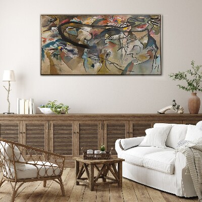 Tableau imprimé sur verre Composition V Kandinsky