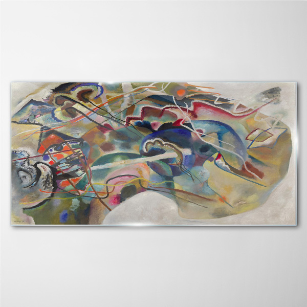 Tableau sur verre Abstraction de Vasily Kandinsky