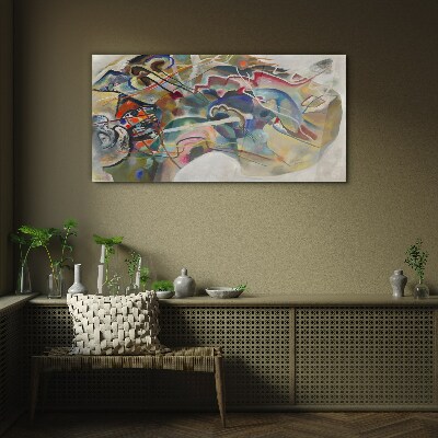 Tableau sur verre Abstraction de Vasily Kandinsky
