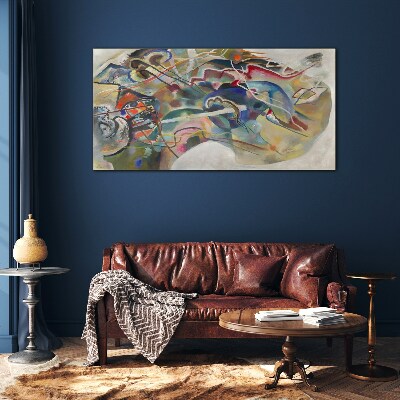 Tableau sur verre Abstraction de Vasily Kandinsky