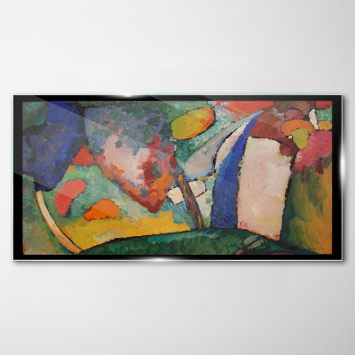 Tableau sur verre Abstraction en cascade de Kandinsky