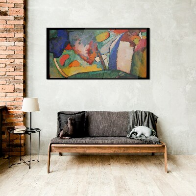 Tableau sur verre Abstraction en cascade de Kandinsky