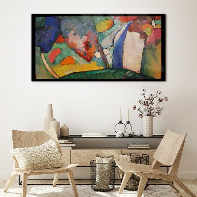 Tableau sur verre Abstraction en cascade de Kandinsky