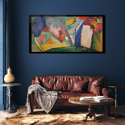 Tableau sur verre Abstraction en cascade de Kandinsky