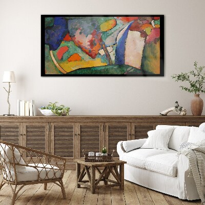 Tableau sur verre Abstraction en cascade de Kandinsky