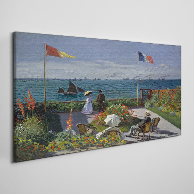 Tableau photo sur verre Une journée d'été au bord de la mer