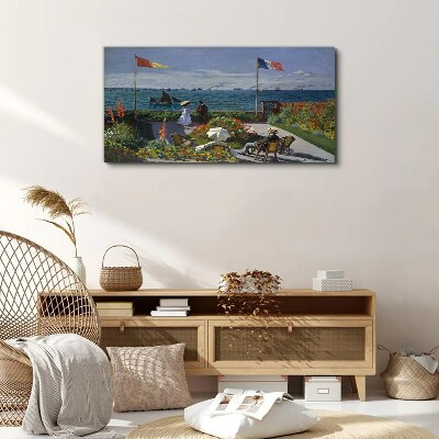 Tableau photo sur verre Une journée d'été au bord de la mer