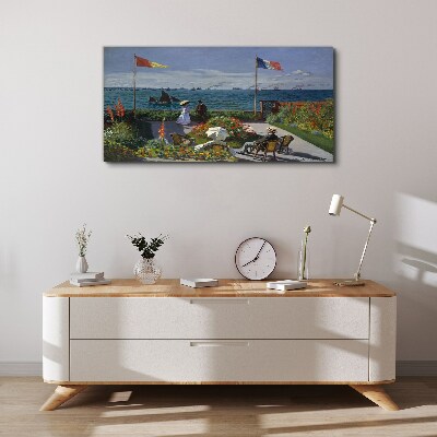 Tableau photo sur verre Une journée d'été au bord de la mer
