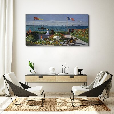 Tableau photo sur verre Une journée d'été au bord de la mer
