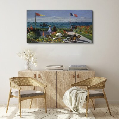 Tableau photo sur verre Une journée d'été au bord de la mer