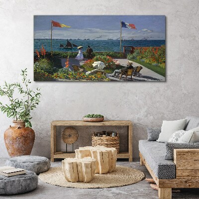 Tableau photo sur verre Une journée d'été au bord de la mer