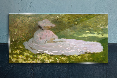 Tableau en verre La paix dans le jardin