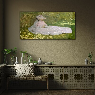 Tableau en verre La paix dans le jardin