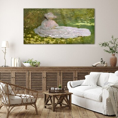 Tableau en verre La paix dans le jardin