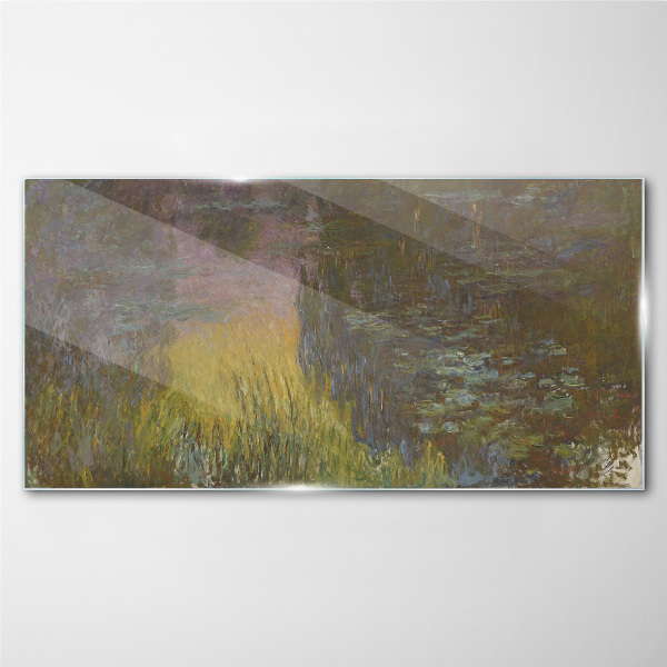 Tableau imprimé sur verre Reflet doré dans l'eau