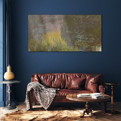 Tableau imprimé sur verre Reflet doré dans l'eau