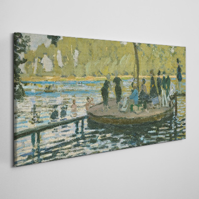 Tableau sur verre Une journée d'été sur la rivière