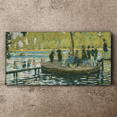 Tableau sur verre Une journée d'été sur la rivière