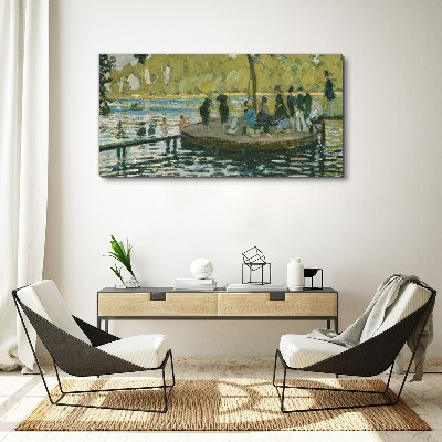 Tableau sur verre Une journée d'été sur la rivière