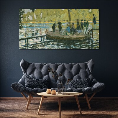 Tableau sur verre Une journée d'été sur la rivière